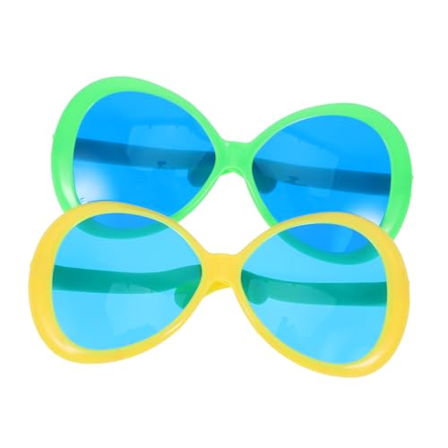 FELTECHELECTR 2 Stück Teiliges Übergroße Hawaii Sonnenbrillen Tropische Luau Partybrillen Lustige Strand Pool Requisiten Gelb und Grün Auffällige Foto Selfie Accessoires für Sommerfest FELTECHELECTR 2 Stück Teiliges Übergroße Hawaii Sonnenbrillen Tropische Luau Partybrillen Lustige Strand Pool Requisiten Gelb und Grün Auffällige Foto Selfie Accessoires für Sommerfest von FELTECHELECTR