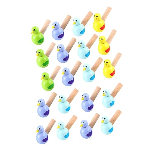 FELTECHELECTR 20Stücke Vogelförmige Holzpfeifen Lustige Cartoon Pfeifen für Sicheres und Langlebiges für Partys Geburtstagsfeiern und Kreative Spielstunden von FELTECHELECTR