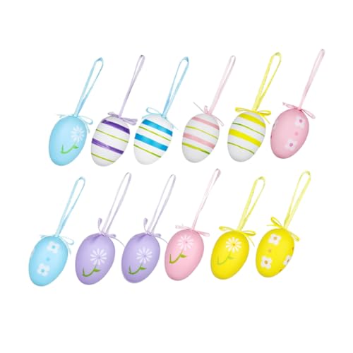 FELTECHELECTR 24 Stücke Ostern Hängen Kunststoff Eier Entzückende Ostern Ornamente Ostern Baum Dekorationen Ostern Ornament Set FELTECHELECTR 24 Stücke Ostern Hängen Kunststoff Eier Entzückende Ostern Ornamente Ostern Baum Dekorationen Ostern Ornament Set von FELTECHELECTR