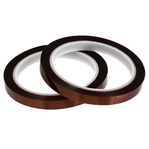 FELTECHELECTR 2Rollen Hitzebeständiges Klebeband für Sublimation Heißpressen Rückstandsfreies Thermoband für DIY Projekte Elektronische Reparaturen von FELTECHELECTR