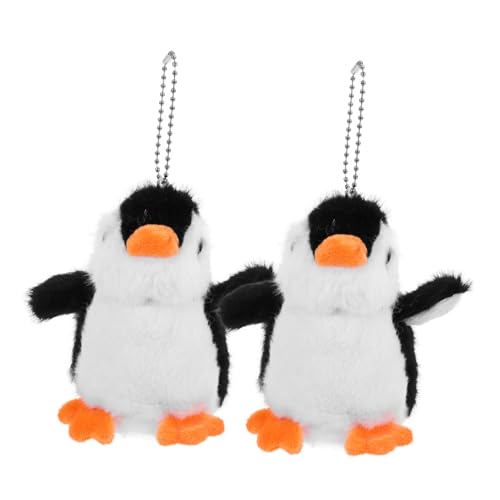 FELTECHELECTR 2Stücke Plüsch Pinguin Schlüsselanhänger Niedliche Hängedekoration für Taschen und Rucksäcke für Geburtstage Valentinstag und Weihnachten von FELTECHELECTR