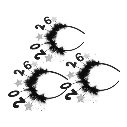 FELTECHELECTR 3 Stück Teiliges Year Party Stirnband Silbernes Haarschmuck Accessoire für Festliche Anlässe Vielseitig Kombinierbar und Atmosphärisch Passend für Themenfeiern und Fotorequisiten FELTECHELECTR 3 Stück Teiliges Year Party Stirnband Silbernes Haarschmuck Accessoire für Festliche Anlässe Vielseitig Kombinierbar und Atmosphärisch Passend für Themenfeiern und Fotorequisiten von FELTECHELECTR