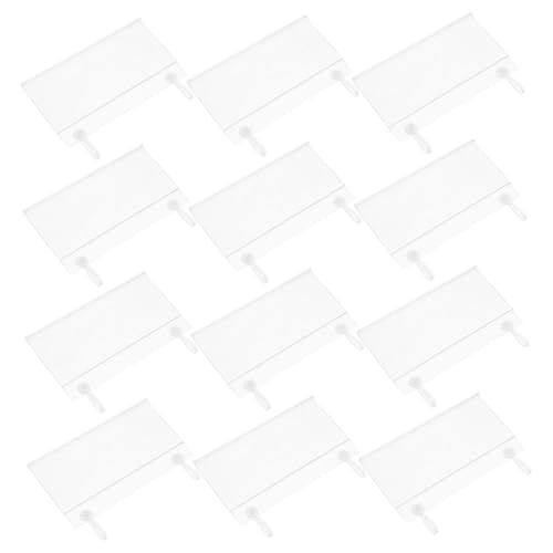 FELTECHELECTR 30Stücke Transparente Etikettenhalter aus Stabile Etikettenclips für Drahtregale Sichtbarkeit Einfacher Etikettentausch für Organisation FELTECHELECTR 30Stücke Transparente Etikettenhalter aus Stabile Etikettenclips für Drahtregale Sichtbarkeit Einfacher Etikettentausch für Organisation von FELTECHELECTR