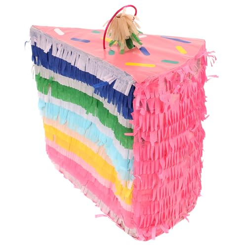 FELTECHELECTR 3D-Pinata-Kuchen Cinco de Mayo Pinata Party-Pinata Weihnachtssüßigkeit Ornament dekorative Piñata Süßigkeitenbehälter Süssigkeit schmücken Füllstoff Dekorationen Kind Karton Papier von FELTECHELECTR
