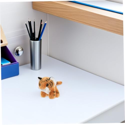 FELTECHELECTR 3stücke Stofftier Tiger Als Schlüsselanhänger Süßer Tiger-schlüsselanhänger Aus Weichem Plüschmaterial Passt An Schlüssel Taschen Oder Rucksäcke von FELTECHELECTR