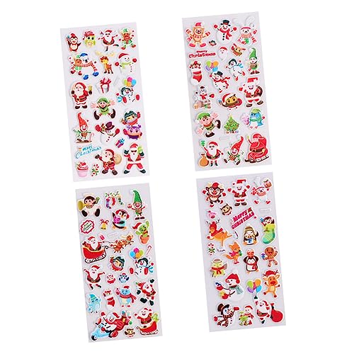 FELTECHELECTR 4 Stück 3D-Stereo-Weihnachtsblasen-Aufkleber 3D-Puffy-Sticker für Kinder Wandtattoo Kinder Aufkleber Kinder Stickers for geschwollene 3D-Aufkleber Kinder Aufkleber Schaum FELTECHELECTR 4 Stück 3D-Stereo-Weihnachtsblasen-Aufkleber 3D-Puffy-Sticker für Kinder Wandtattoo Kinder Aufkleber Kinder Stickers for geschwollene 3D-Aufkleber Kinder Aufkleber Schaum von FELTECHELECTR