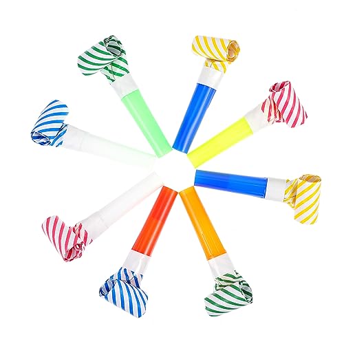 FELTECHELECTR Party Pfeifen Set Bunte Geburtstagsfeier öten Für Ideal Für Karneval Und Feiern Dekoration Und Stimmungsmacher Für Kindergeburtstage von FELTECHELECTR
