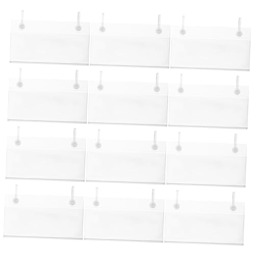 FELTECHELECTR 50 Stück Preisschilderhalter aus PVC Transparent mit Stabiler Halterung für Drahtregale Rutschfeste Preisschild und Regalbeschilderung für Supermarkt Büro Restaurant von FELTECHELECTR