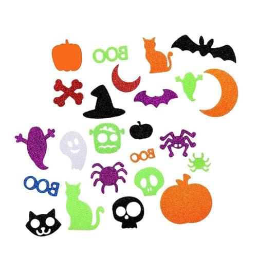 FELTECHELECTR Halloween Dekoration Horror Sticker Statische Aufkleber Für Halloween Selbstklebende Halloween Aufkleber Glitzernde Sticker Für Diy Deko Halloween Partys Katzen Geister Und Kürbis Motive FELTECHELECTR Halloween Dekoration Horror Sticker Statische Aufkleber Für Halloween Selbstklebende Halloween Aufkleber Glitzernde Sticker Für Diy Deko Halloween Partys Katzen Geister Und Kürbis Motive von FELTECHELECTR