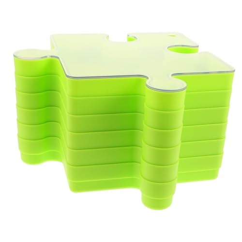 FELTECHELECTR 6 Stück Puzzle Aufbewahrungsbox mit Deckel Große Stapelbare Kunststoff Sortierbox für Robuster Puzzle Organizer mit Hoher Kapazität für Zuhause Schule und Reise von FELTECHELECTR