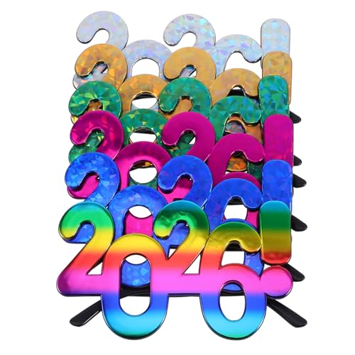 FELTECHELECTR 6 Stück Teiliges Partybrillen Bunte Metallische Sonnenbrillen Pc Material Langlebig Leicht für Neujahrsfeiern Abschlussfeste Fotorequisiten Geschenkideen FELTECHELECTR 6 Stück Teiliges Partybrillen Bunte Metallische Sonnenbrillen Pc Material Langlebig Leicht für Neujahrsfeiern Abschlussfeste Fotorequisiten Geschenkideen von FELTECHELECTR