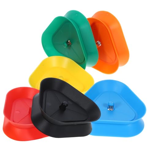 FELTECHELECTR 6Stücke Triangular Hands Kartenhalter Stabiler Pokerkartenständer für Kartenspiele und Snacks für Erwachsene und Farben von FELTECHELECTR
