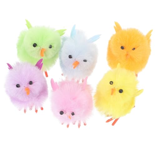 FELTECHELECTR 6 Stücke Ostern Küken Dekorationen Ostern Simulation Küken Spielzeug Plüsch Küken Modell Küken Form Schmuck FELTECHELECTR 6 Stücke Ostern Küken Dekorationen Ostern Simulation Küken Spielzeug Plüsch Küken Modell Küken Form Schmuck von FELTECHELECTR
