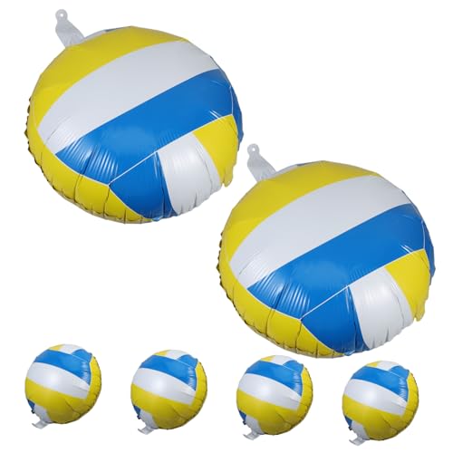 FELTECHELECTR 6st Volleyball-ballon Aufblasbarer Volleyball Tennisball-partydekorationen Fußballballons Basketball-ballons Volleyball-tischdekorationen Beach-volleyball-ball Aluminiumfolie FELTECHELECTR 6st Volleyball-ballon Aufblasbarer Volleyball Tennisball-partydekorationen Fußballballons Basketball-ballons Volleyball-tischdekorationen Beach-volleyball-ball Aluminiumfolie von FELTECHELECTR