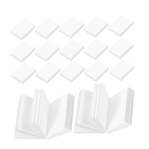 FELTECHELECTR 80 Stück Miniatur Puppenhaus Bücher Blanko DIY Bastelmaterial für Miniaturbücher Modell Puppenzubehör für Kreative Dekoration Jungen Mädchen von FELTECHELECTR