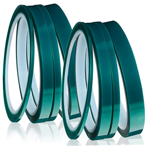 FELTECHELECTR 8Rollen Hitzebeständiges Klebeband Thermalband für Sublimation Hohe Temperaturen für Druck Elektronik Reparaturen DIY Handwerk Hinterlässt Rückstände von FELTECHELECTR
