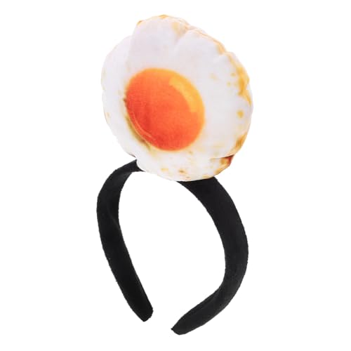 FELTECHELECTR Adorable Cartoon Haarreif mit Niedlichem Spiegelei design Wiederverwendbares Leichtes Stirnband für Damen Party Alltagskopfschmuck Komfortabel und Kreativ für Vielseitige Anlässe von FELTECHELECTR