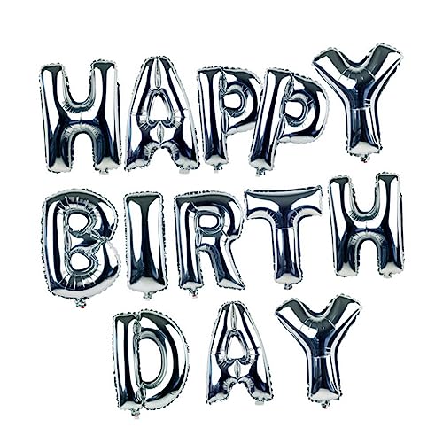 FELTECHELECTR Silberne Folienballons Buchstaben Für Geburtstagsfeiern Aluminiumfolie Luftballons Deko Für Happy Birthday Partys Perfekte Partydekoration Für Besondere Anlässe FELTECHELECTR Silberne Folienballons Buchstaben Für Geburtstagsfeiern Aluminiumfolie Luftballons Deko Für Happy Birthday Partys Perfekte Partydekoration Für Besondere Anlässe von FELTECHELECTR