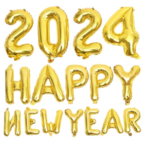 FELTECHELECTR 2024 Neue Jahr Feier Luftballons Set Aluminium Folie Party Zahlen Riesigen Dekorative FELTECHELECTR 2024 Neue Jahr Feier Luftballons Set Aluminium Folie Party Zahlen Riesigen Dekorative von FELTECHELECTR