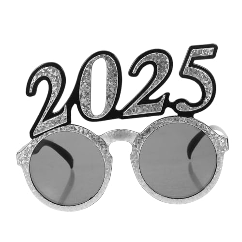 FELTECHELECTR Digitale Brille Für Silvesterpartys Brillengestelle Für Jahr 2025 Silvesterbrille In Form Einer Abschlussfeier Lustige Zahlenbrille Modische Brille Silvesterbrille von FELTECHELECTR