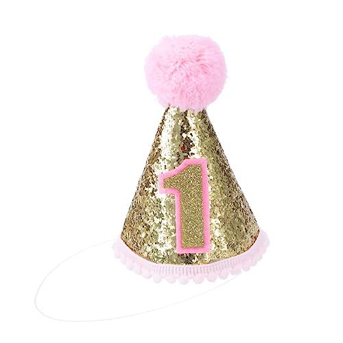 FELTECHELECTR Glitzernde Geburtstagsmütze Für ädchen Mit Verstellbarem Kopfband Einhorn Partyhut Für Den 1 Geburtstag Perfekte Partydeko Pink Kindergeburtstag Glitzerhut Für ädchen FELTECHELECTR Glitzernde Geburtstagsmütze Für ädchen Mit Verstellbarem Kopfband Einhorn Partyhut Für Den 1 Geburtstag Perfekte Partydeko Pink Kindergeburtstag Glitzerhut Für ädchen von FELTECHELECTR