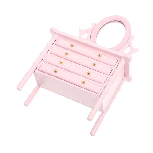 FELTECHELECTR Kommode Modell Miniatur Schminktisch Kleines Hauszubehör Mikrolandschaftsverzierungen Zubehör Für Puppenhäuser Kleines Hausdekor Holzkommode Landschaftsdekor Hölzern Rosa FELTECHELECTR Kommode Modell Miniatur Schminktisch Kleines Hauszubehör Mikrolandschaftsverzierungen Zubehör Für Puppenhäuser Kleines Hausdekor Holzkommode Landschaftsdekor Hölzern Rosa von FELTECHELECTR