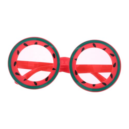 FELTECHELECTR Lustige Wassermelonen Sonnenbrille Partybrille aus Langlebigem Material Hawaii Karneval Kostüm Zubehör für Strand Geburtstagsfeier Fotorequisite von FELTECHELECTR