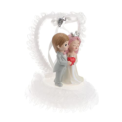 FELTECHELECTR Harz Paar für Hochzeitstorte Entzückende Hochzeit Topper Braut und Bräutigam Valentinstag FELTECHELECTR Harz Paar für Hochzeitstorte Entzückende Hochzeit Topper Braut und Bräutigam Valentinstag von FELTECHELECTR