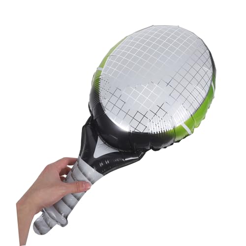 FELTECHELECTR Teiliges Tennis Party Luftballon mit Grünen Tennisschläger Folienballons und Hellen Tennisball Luftballons Einfache Aufhängung Sportliche Geburtstagsdeko für Drinnen und Draußen von FELTECHELECTR