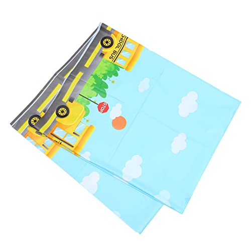 FELTECHELECTR Tischdecke Für Schulbuspartys Pe-Material Leuchtend Buntes Hochechtes Für Abendessen von FELTECHELECTR