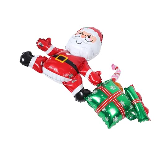 FELTECHELECTR Weihnachtsmann Ballon Große Zahl Dekorationsballons Weihnachtsfolienballons Glieder Und Aufblasbarer Feiertags Dekorationsballon Ballondekoration Grüne von FELTECHELECTR