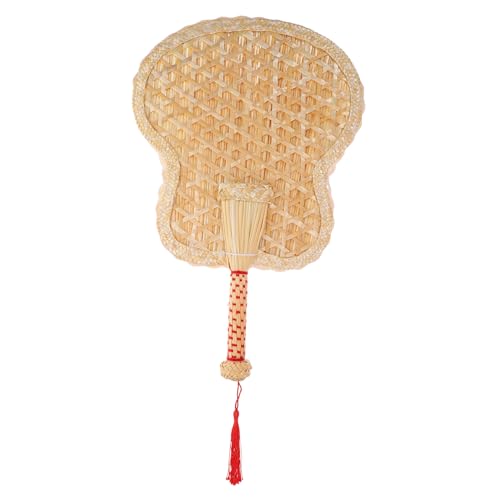 FELTECHELECTR Woven Hand Fan Handgefertigt Aus Weizenstroh Leicht Und Tragbar Für Sommerliche Kühlung Und Dekoration Praktisch Für Outdoor Party Büro Und Tanzaufführungen von FELTECHELECTR