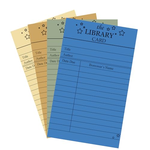 Bunte Bibliothekskarten, 7,6 x 12,7 cm, für Schulbücher, Kassen, Fälligkeitsdatum für Büchertaschen und Klassenzimmer, Katalogisierung, 100 Stück Bunte Bibliothekskarten, 7,6 x 12,7 cm, für Schulbücher, Kassen, Fälligkeitsdatum für Büchertaschen und Klassenzimmer, Katalogisierung, 100 Stück von FENGHERUIA