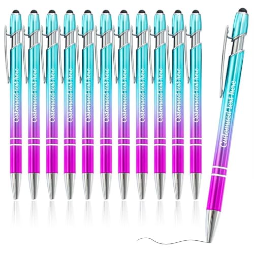 FENGHUO Individueller Kugelschreiber,Personalisierter Text Kugelschreiber,Stift mit schwarzer Tinte, Multifunktionsstift mit Stylus,Bürobedarf,Einziehbares Metallgehäuse mit Farbverlauf FENGHUO Individueller Kugelschreiber,Personalisierter Text Kugelschreiber,Stift mit schwarzer Tinte, Multifunktionsstift mit Stylus,Bürobedarf,Einziehbares Metallgehäuse mit Farbverlauf von FENGHUO