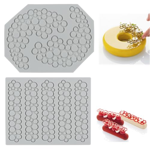 FENGQQKJ 2 Stück Kuchen Fondant Form Silikonform Matte Fondant Modellierwerkzeug Fondant Blase Prägung Torten Prägematte Silikon Formen Fondant für Bäckereien, Küche Kuchendekoration FENGQQKJ 2 Stück Kuchen Fondant Form Silikonform Matte Fondant Modellierwerkzeug Fondant Blase Prägung Torten Prägematte Silikon Formen Fondant für Bäckereien, Küche Kuchendekoration von FENGQQKJ