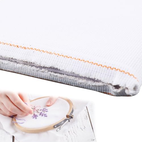 Kreuzstich Stickerei Stoff Aida Stoff zum Sticken Kreuzstich Stoff Baumwolle DY Sticken Stoff Stickstoff zum Sticken Tuch 14 CT Kreuzstichstoff mit 1 Messlineal für Näharbeit Kreuzstich Stickerei Stoff Aida Stoff zum Sticken Kreuzstich Stoff Baumwolle DY Sticken Stoff Stickstoff zum Sticken Tuch 14 CT Kreuzstichstoff mit 1 Messlineal für Näharbeit von FENGQQKJ