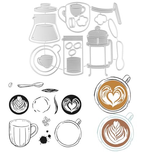 FENGQQKJ 2 Stück Stempel und Stanzen Set Metall Schneiden Sterben Silikon Klar Stempel DIY Kunst Stanzformen Handwerk Stamping Supplies für Scrapbooking Geburtstage Glückwunschkarte FENGQQKJ 2 Stück Stempel und Stanzen Set Metall Schneiden Sterben Silikon Klar Stempel DIY Kunst Stanzformen Handwerk Stamping Supplies für Scrapbooking Geburtstage Glückwunschkarte von FENGQQKJ