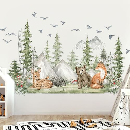 Wandtattoo Baum Große Kinderzimmer Wandsticker Waldtiere Wandtattoo Wald Natur Cartoon Jungle Animal Wall Stickers Wandaufkleber Babyzimmer Waldtiere Kids Tree Wall Sticker Deko für Wanddeko Wandtattoo Baum Große Kinderzimmer Wandsticker Waldtiere Wandtattoo Wald Natur Cartoon Jungle Animal Wall Stickers Wandaufkleber Babyzimmer Waldtiere Kids Tree Wall Sticker Deko für Wanddeko von FENGQQKJ