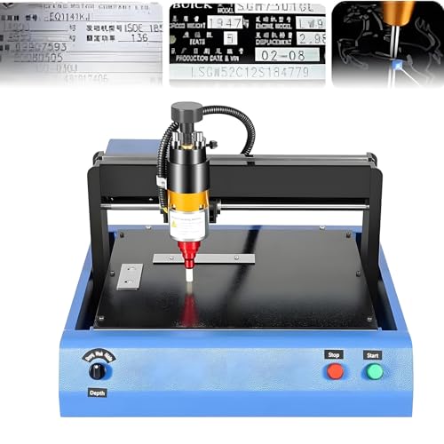 FENGSSLL Elektrische Metallmarkiermaschine mit 400 W zum Gravieren von Schmuck und Kunststoff mit Einer Markiergeschwindigkeit von 50 mm/s – perfekt für industrielle Namensschilder, Erkennungsmarken FENGSSLL Elektrische Metallmarkiermaschine mit 400 W zum Gravieren von Schmuck und Kunststoff mit Einer Markiergeschwindigkeit von 50 mm/s – perfekt für industrielle Namensschilder, Erkennungsmarken von FENGSSLL