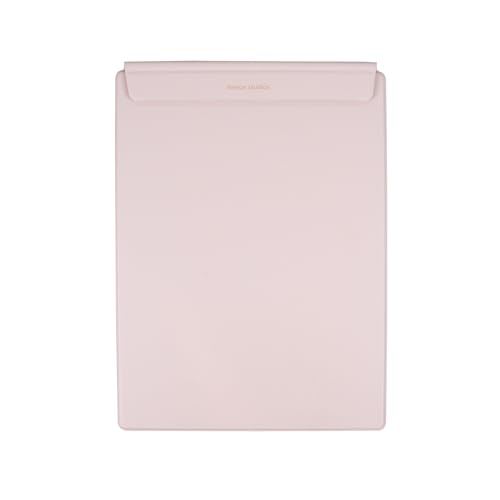 FENICE Magnetisches Klemmbrett, A4, schlankes und leichtes PU-Leder (Rosa, A4) von Fenice