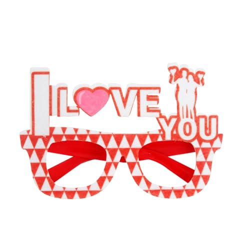 FENOHREFE Lustige Brille für Valentinstag, Party, Fotokabine, Requisiten, Valentinstag, Dekoration, Party, Kostüm, modische Sonnenbrille, Valentinstagsbrille von FENOHREFE