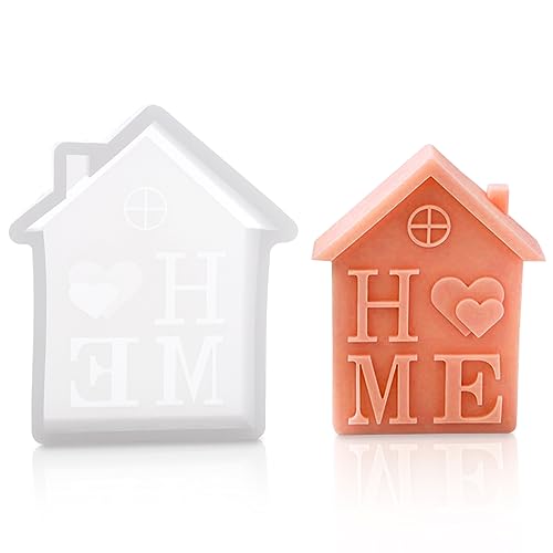 FENYW Silikonform Haus, Gießformen Silikon Haus, Haus Kerzenform Seifenform Epoxidharz Formen Hausform für DIY Kerzen Seife Gips Handwerk Haus Dekoration FENYW Silikonform Haus, Gießformen Silikon Haus, Haus Kerzenform Seifenform Epoxidharz Formen Hausform für DIY Kerzen Seife Gips Handwerk Haus Dekoration von FENYW
