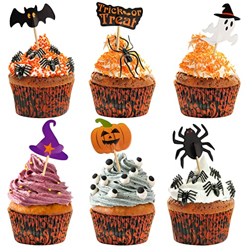 FEPITO 120-teiliges Halloween-Dekorationsset – Zahnstocherflaggen & Marker für Partydekoration FEPITO 120-teiliges Halloween-Dekorationsset – Zahnstocherflaggen & Marker für Partydekoration von FEPITO