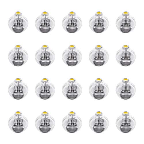 FEPITO 20 Pcs LED Luftballons Lichter Laternen Lichter nicht blinkend warmes gelbes Licht für Weihnachtshochzeitsfeierdekoration Halloween FEPITO 20 Pcs LED Luftballons Lichter Laternen Lichter nicht blinkend warmes gelbes Licht für Weihnachtshochzeitsfeierdekoration Halloween von FEPITO