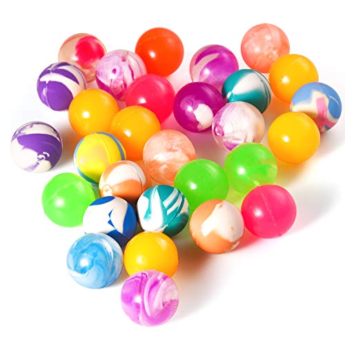 FEPITO 30 Stücke Bouncy Balls Bunte Gummibälle Bouncy Ball Party Tasche Füllstoffe für Kinderpreise, Geburtstagsfeier Tasche Füllstoffe (22 MM) von FEPITO