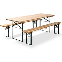 FEROS® Bierzeltgarnitur Fiesta, grün Holz, Metall von FEROS®