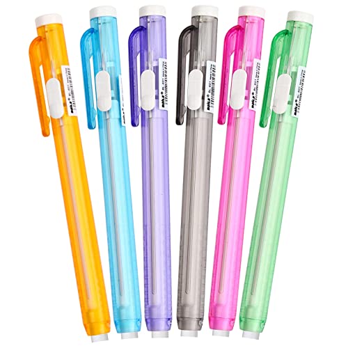 6 Stück Radiergummi Stift, Einziehbare Radiergummi Set Radiergummi Stift Nachfüllbar Radiergummi Kinder, Radiergummi für Studenten zum Schreiben von Künstlern zum Zeichnen, 6 Farben 6 Stück Radiergummi Stift, Einziehbare Radiergummi Set Radiergummi Stift Nachfüllbar Radiergummi Kinder, Radiergummi für Studenten zum Schreiben von Künstlern zum Zeichnen, 6 Farben von FESSOSKO