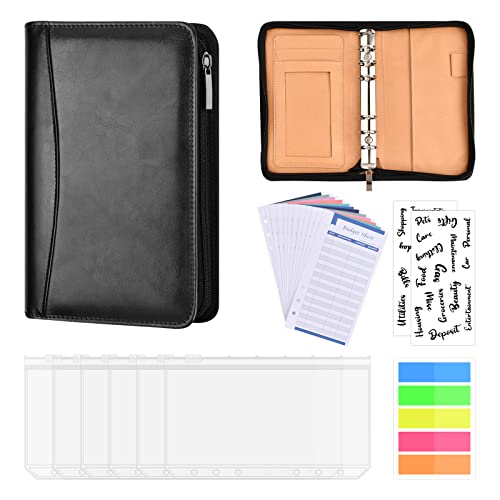 Budget Planner Budget Binder A6 Geld Organizer Sparbuch, Geldorganisation Ordner 6 Löcher mit Binderumschlägen, Budgetblätter, Etikettenaufklebern Budget Planner Budget Binder A6 Geld Organizer Sparbuch, Geldorganisation Ordner 6 Löcher mit Binderumschlägen, Budgetblätter, Etikettenaufklebern von FESSOSKO