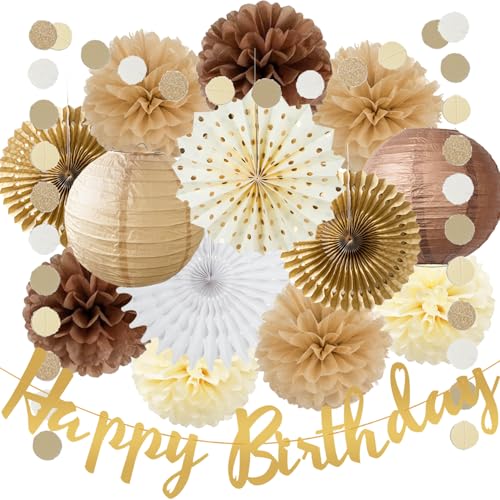 Braune Partydekorationen Weiß Braun Champagner Rustikale Geburtstag Party Dekoration Seidenpapier Pom Poms Papierfächer Laternen Kreis Punkt Girlande für Neutrale Geburtstag Hochzeit Babyparty Boho Braune Partydekorationen Weiß Braun Champagner Rustikale Geburtstag Party Dekoration Seidenpapier Pom Poms Papierfächer Laternen Kreis Punkt Girlande für Neutrale Geburtstag Hochzeit Babyparty Boho von FETETIJD
