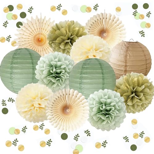 Salbeigrün Gold Party Dekorationen Salbei Gold Creme Seidenpapier Pom Poms Papierlaternen Salbeigrün Konfetti Punkte Streutischdekoration für Hochzeit Verlobung Babyparty Geburtstag Party Dekorationen Salbeigrün Gold Party Dekorationen Salbei Gold Creme Seidenpapier Pom Poms Papierlaternen Salbeigrün Konfetti Punkte Streutischdekoration für Hochzeit Verlobung Babyparty Geburtstag Party Dekorationen von FETETIJD